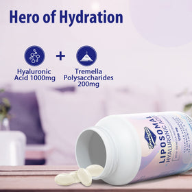 Genogna Liposomal Hyaluronic Acid Supplements 1000mg softgels close-up