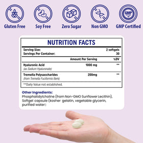 Genogna Liposomal Hyaluronic Acid Supplements 1000mg with Tremella Polysaccharides