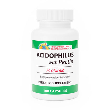 GeriCare Acidophilus with Pectin Probiotic Capsules bottle front view