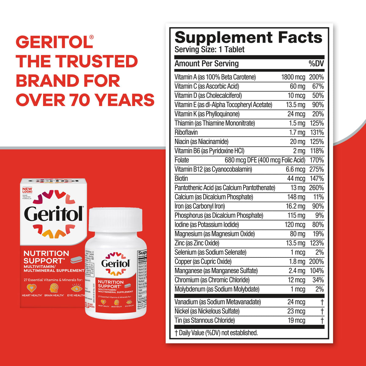 Geritol Multivitamin Supplement 100 Tabs lifestyle scene