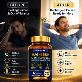 GLAMARA Magnesium 12-in-1 Complex Supplement ingredients list