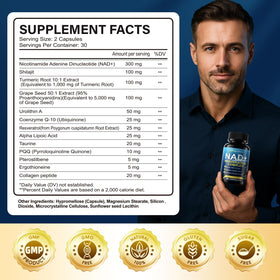 GparkNature NAD+ Supplement showing capsule size