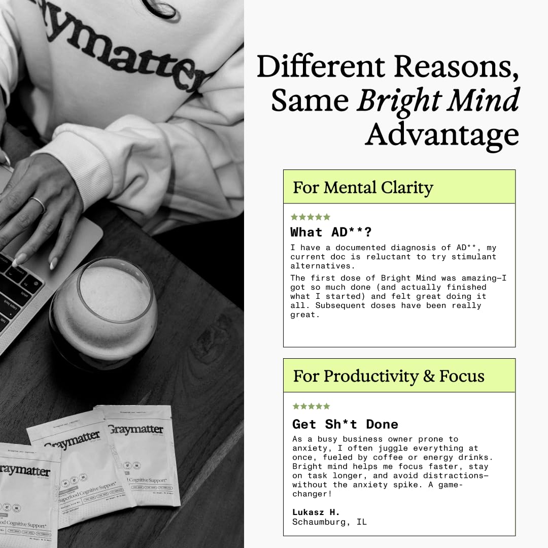 Graymatter Cognitive Support Powder lifestyle use