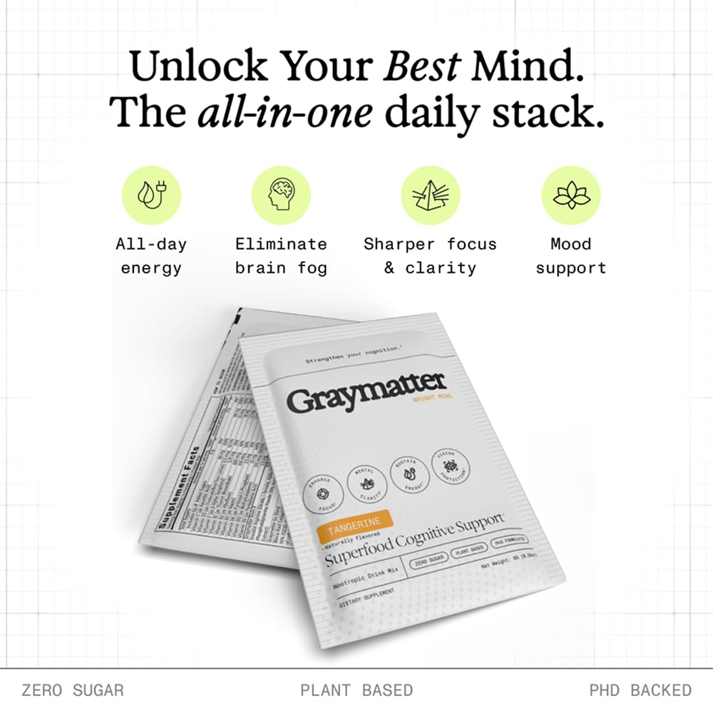 Graymatter Cognitive Support Powder mixed in water