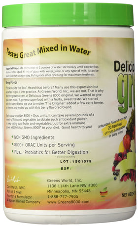 Greens World 8000 Delicious Greens 8000 Berry drink preparation