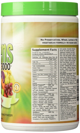 Greens World 8000 Delicious Greens 8000 Berry packaging side view