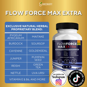 GRENVIFY Flow Force Max Extra Capsules ingredients close-up