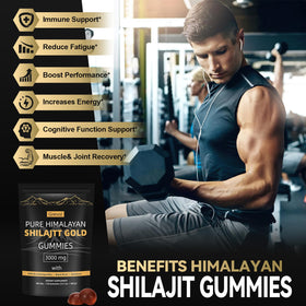 Grevol Himalayan Shilajit Gummies opened package showing gummies