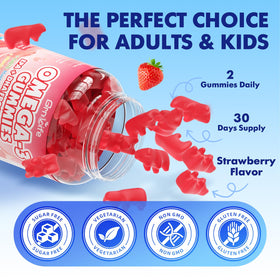 GrnLife Vegan Omega 3 Gummies 1000mg nutritional information
