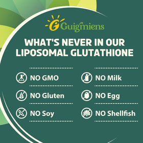 Guigmiens Liposomal Glutathione 2000 MG bottle top view