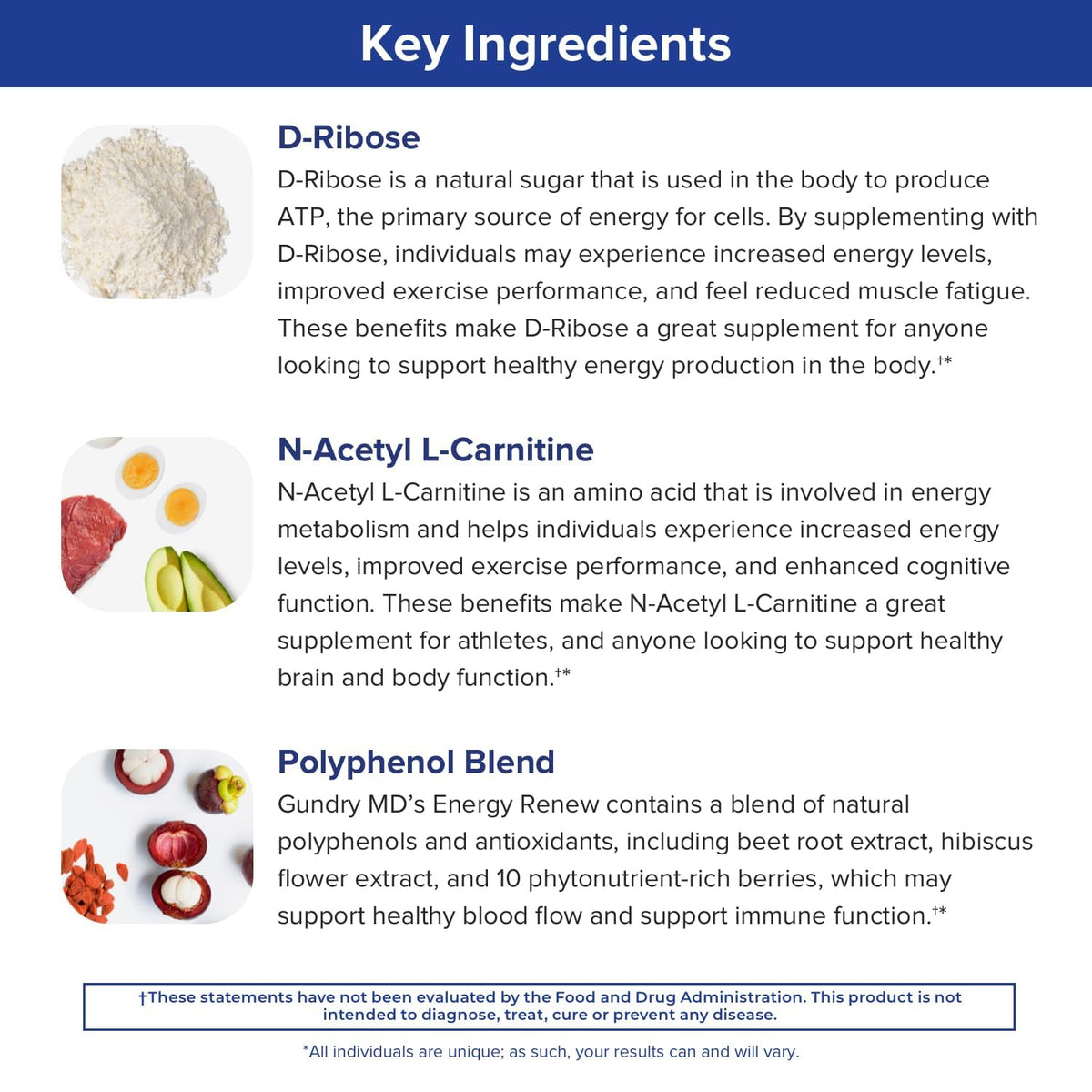 Gundry MD Energy Renew Supplement Passion Fruit Powder nutritional information
