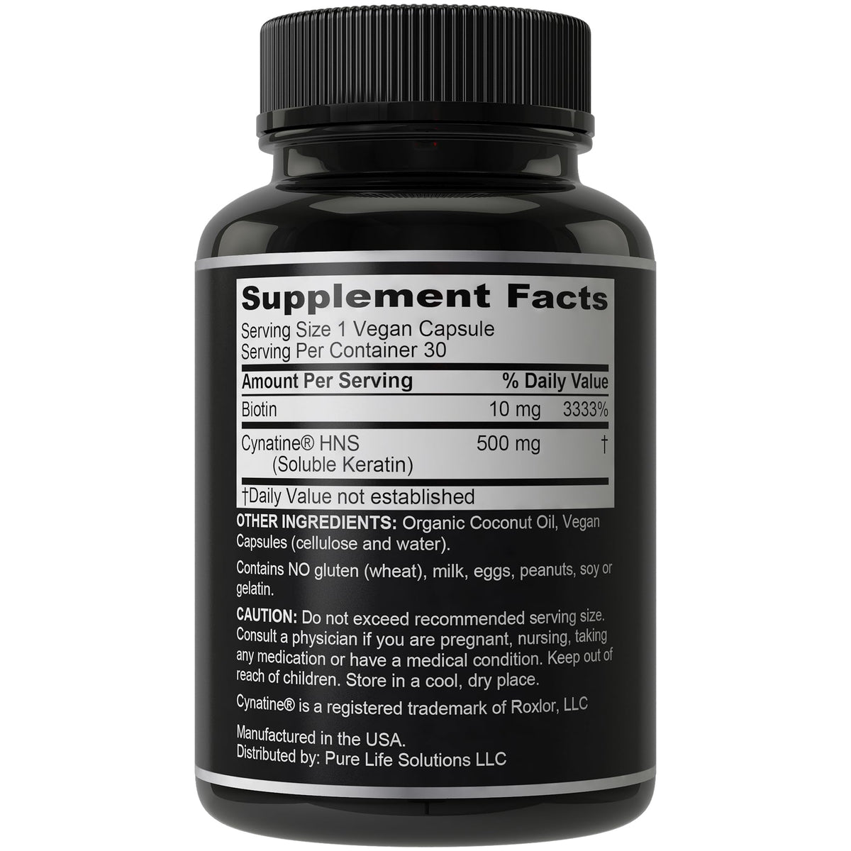 Hair Thickness Maximizer Keratin Cynatine HNS + Biotin capsules lifestyle scene