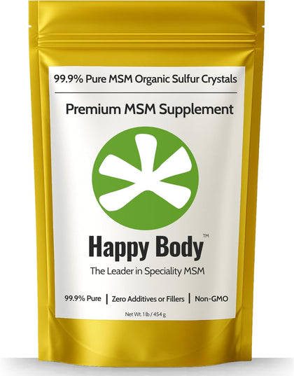 HAPPY BODY Organic Sulfur Crystals 467g front view
