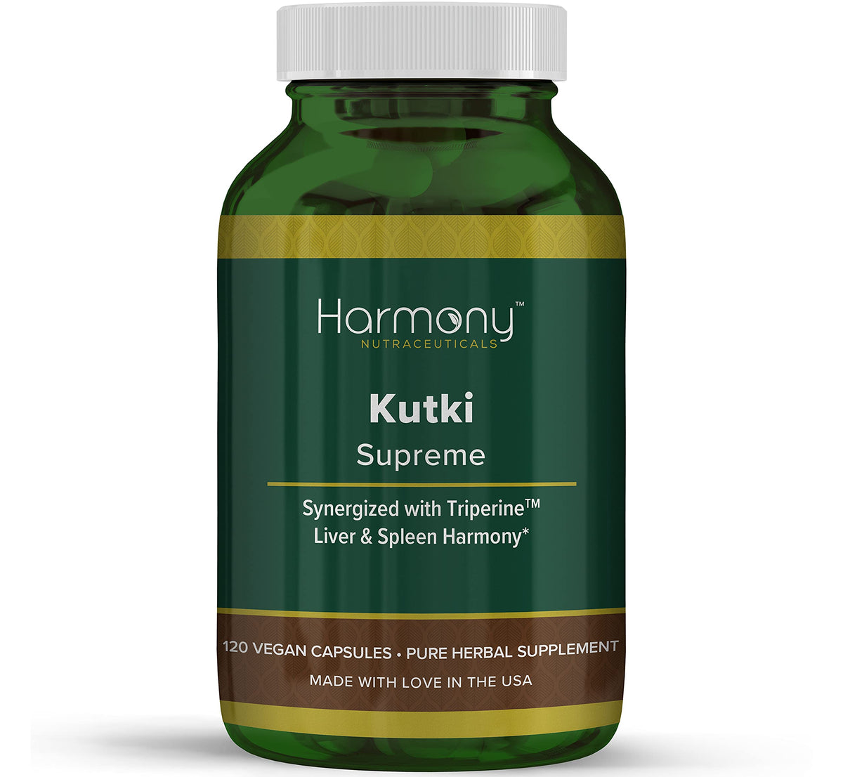 Harmony Nutraceuticals Kutki Ayurvedic Capsules 120 count front view