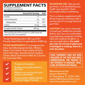 HAVASU NUTRITION Pumpkin Seed Oil Gummies packaging