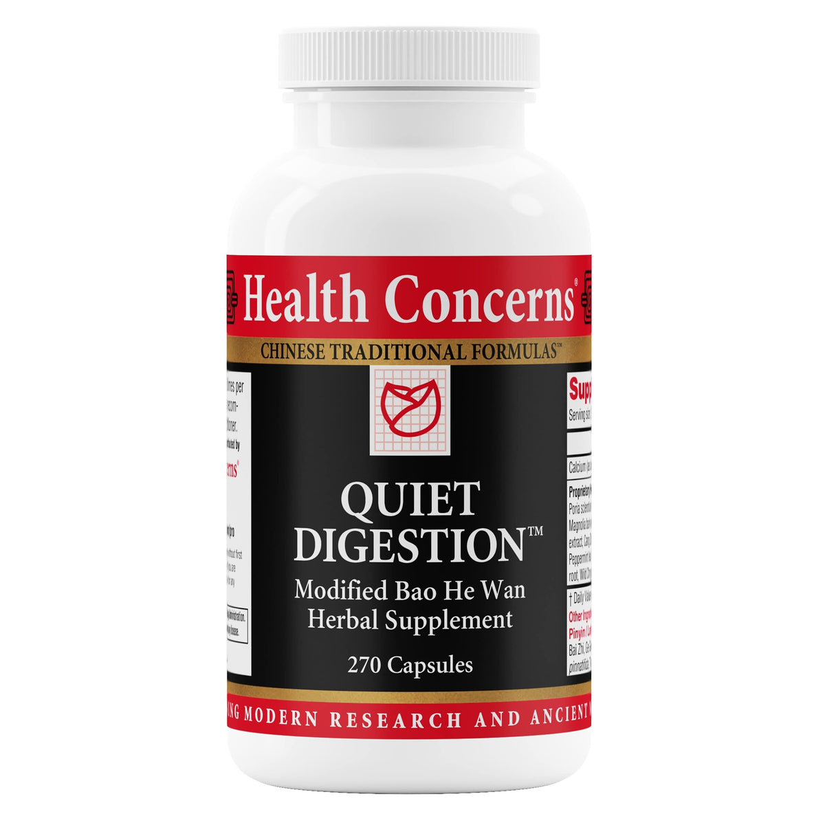 Health Concerns Quiet daily 270 Capsules front view