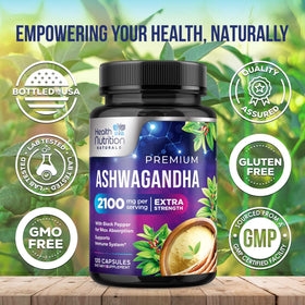 Health Nutrition Naturals Ashwagandha Supplements ingredients list