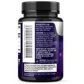 Health Nutrition Naturals Ashwagandha Supplements on a wooden table