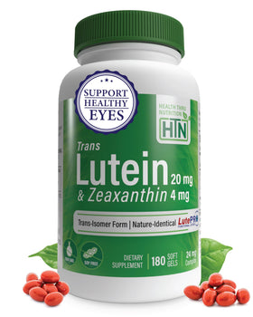 Health Thru Nutrition Trans Lutein 20mg 180 softgels front view