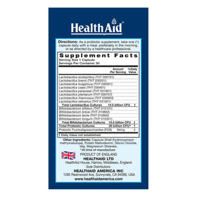 HealthAid SeniorProbio probiotic capsules side view
