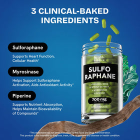 Healthbiotics Sulforaphane Supplement capsules close-up