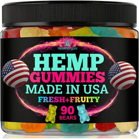 Healthergize Hemp Gummies for Sleep 90 count packaging front view