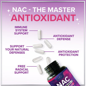 Hello Lovely! NAC Supplement with a green plant background