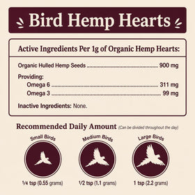 Hemp Well Organic Hemp Hearts nutritional information