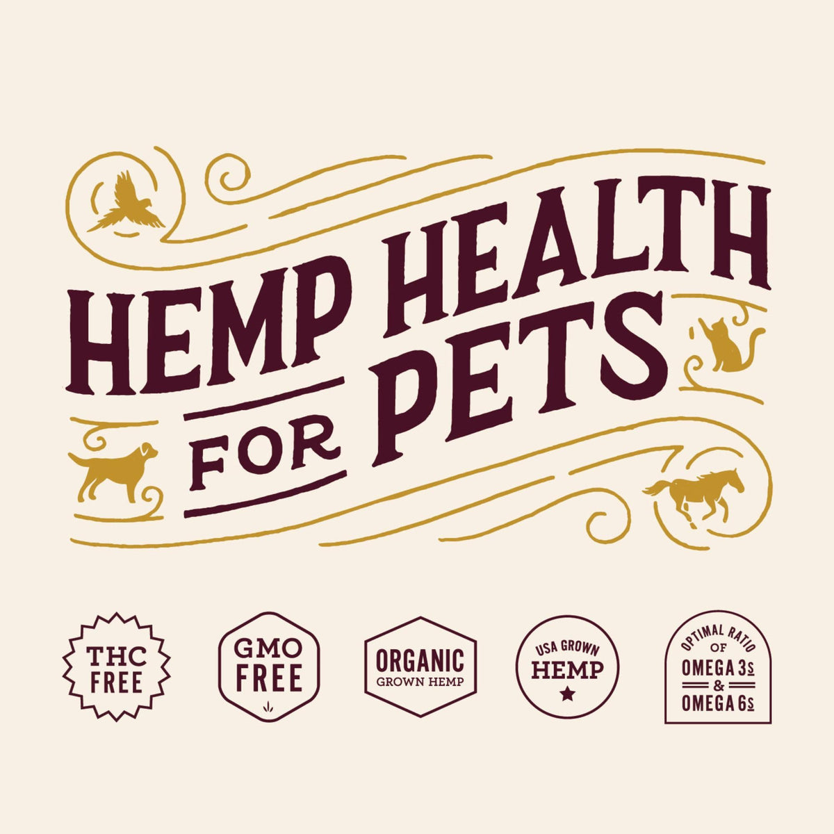 Hemp Well Organic Hemp Hearts with birds in background