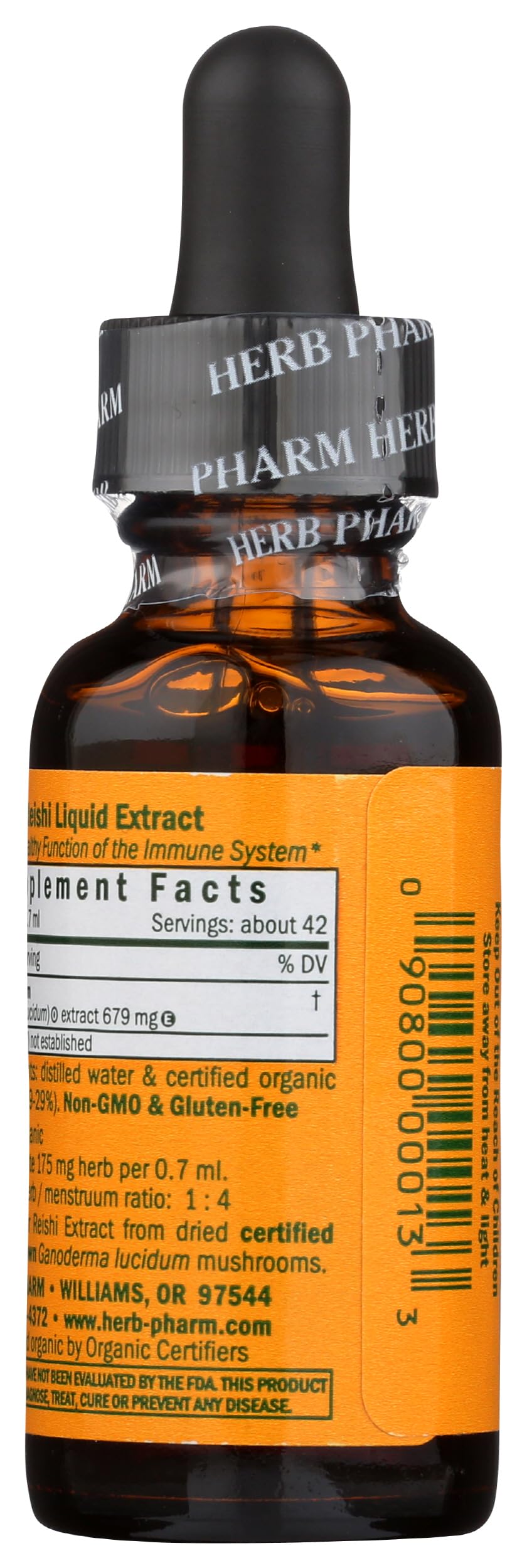 Herb Pharm Reishi Mushroom Extract 1 Ounce liquid extract close-up