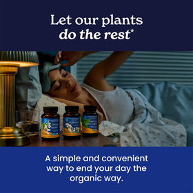Herb Pharm Sleep Easier Capsules displayed with herbs