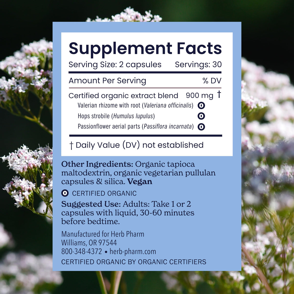 Herb Pharm Sleep Easier Capsules packaging close-up