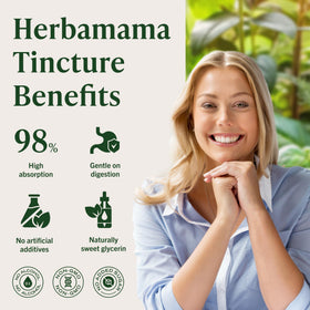 HERBAMAMA Liver Cleanse Liquid dropper close-up