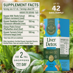 HERBAMAMA Liver Cleanse Liquid ingredients list