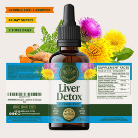HERBAMAMA Liver Cleanse Liquid with fresh herbs