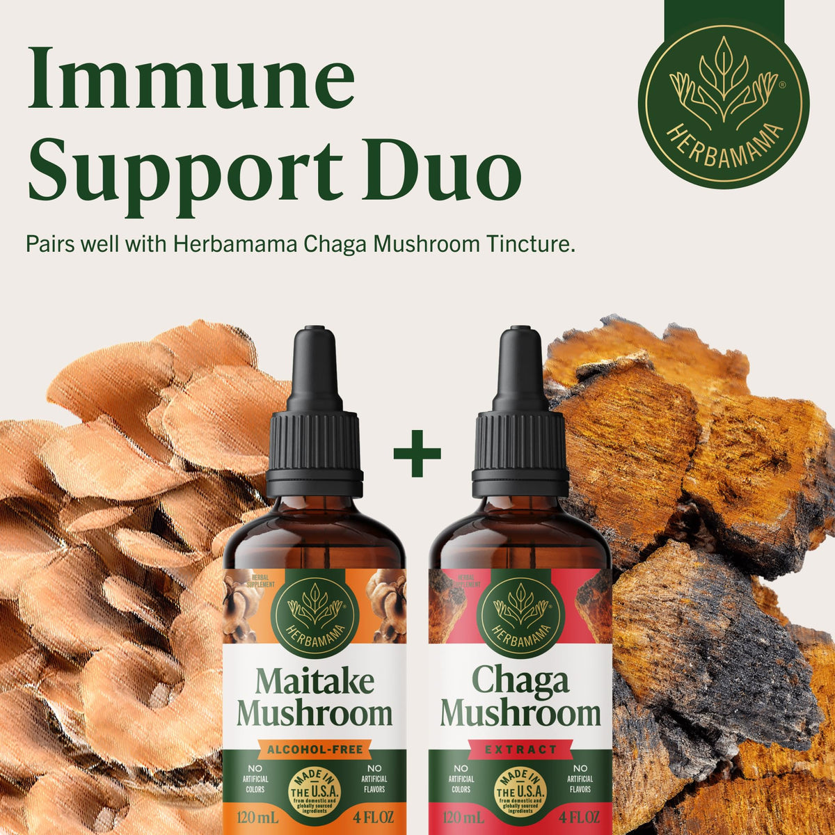 HERBAMAMA Maitake Mushroom Extract lifestyle scene