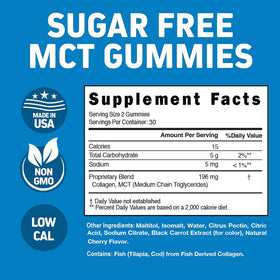 Herbtonics Keto Gummies with MCT and Collagen displayed on a wooden table