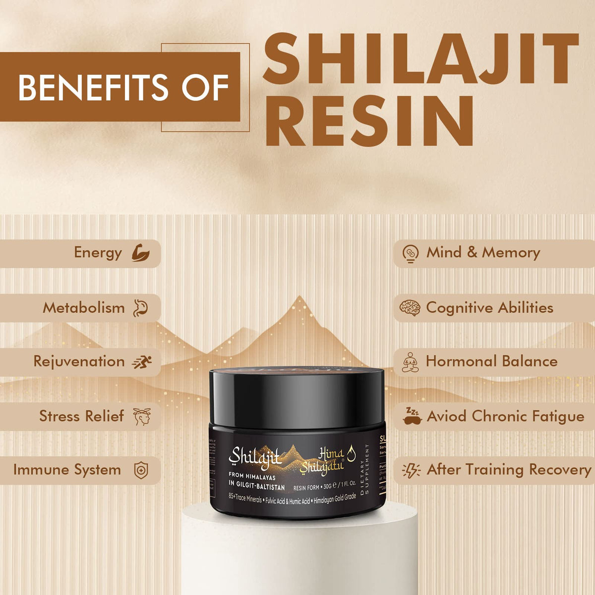 Hima Shilajatu Pure Himalayan Shilajit Resin close-up of texture