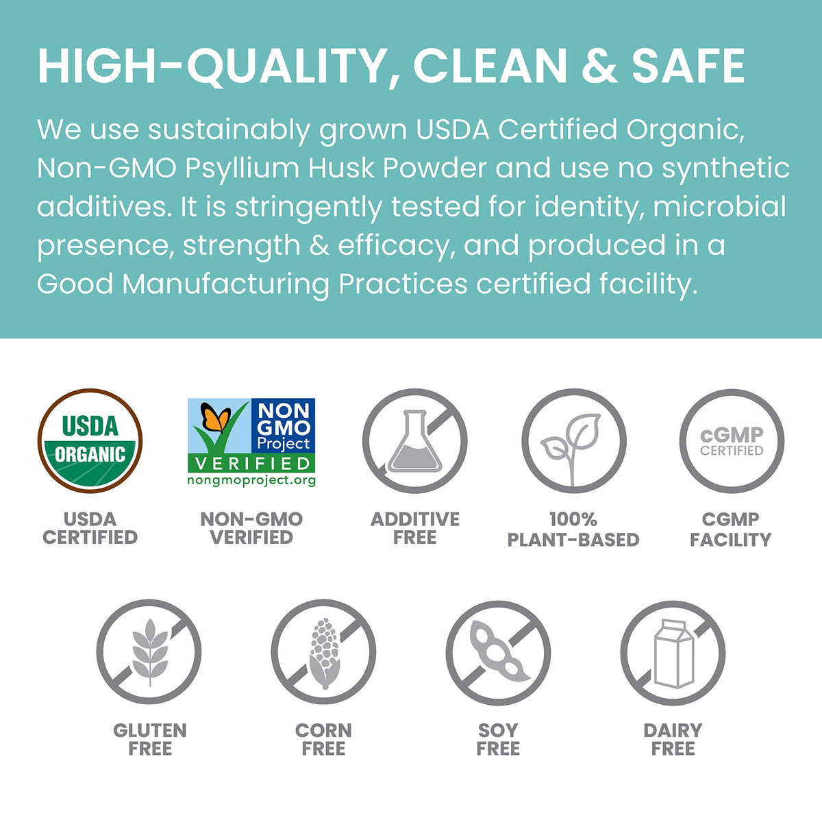 Himalaya Organic Psyllium Husk Powder 24 oz in a bowl