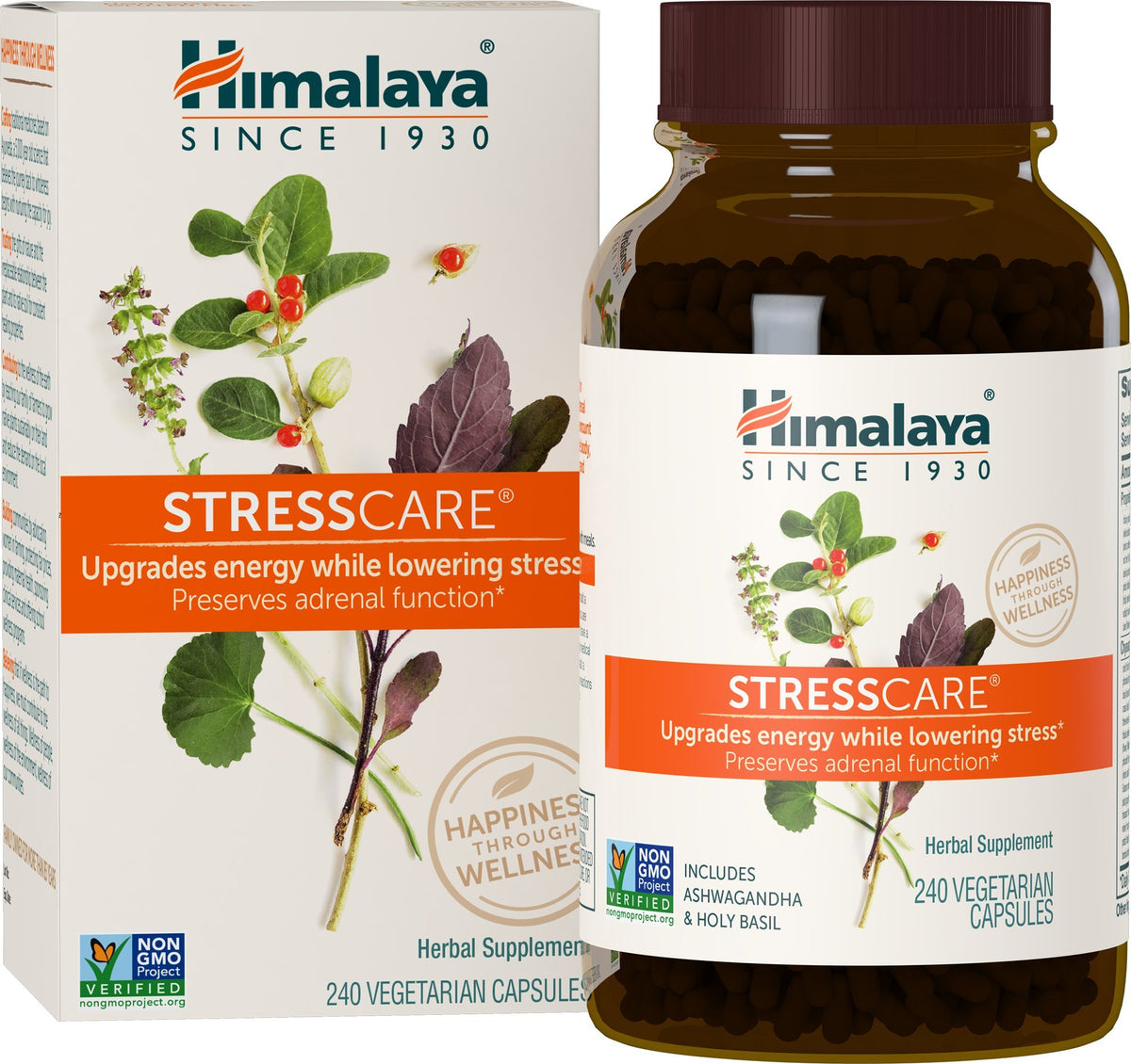 Himalaya StressCare Herbal Supplement bottle with label