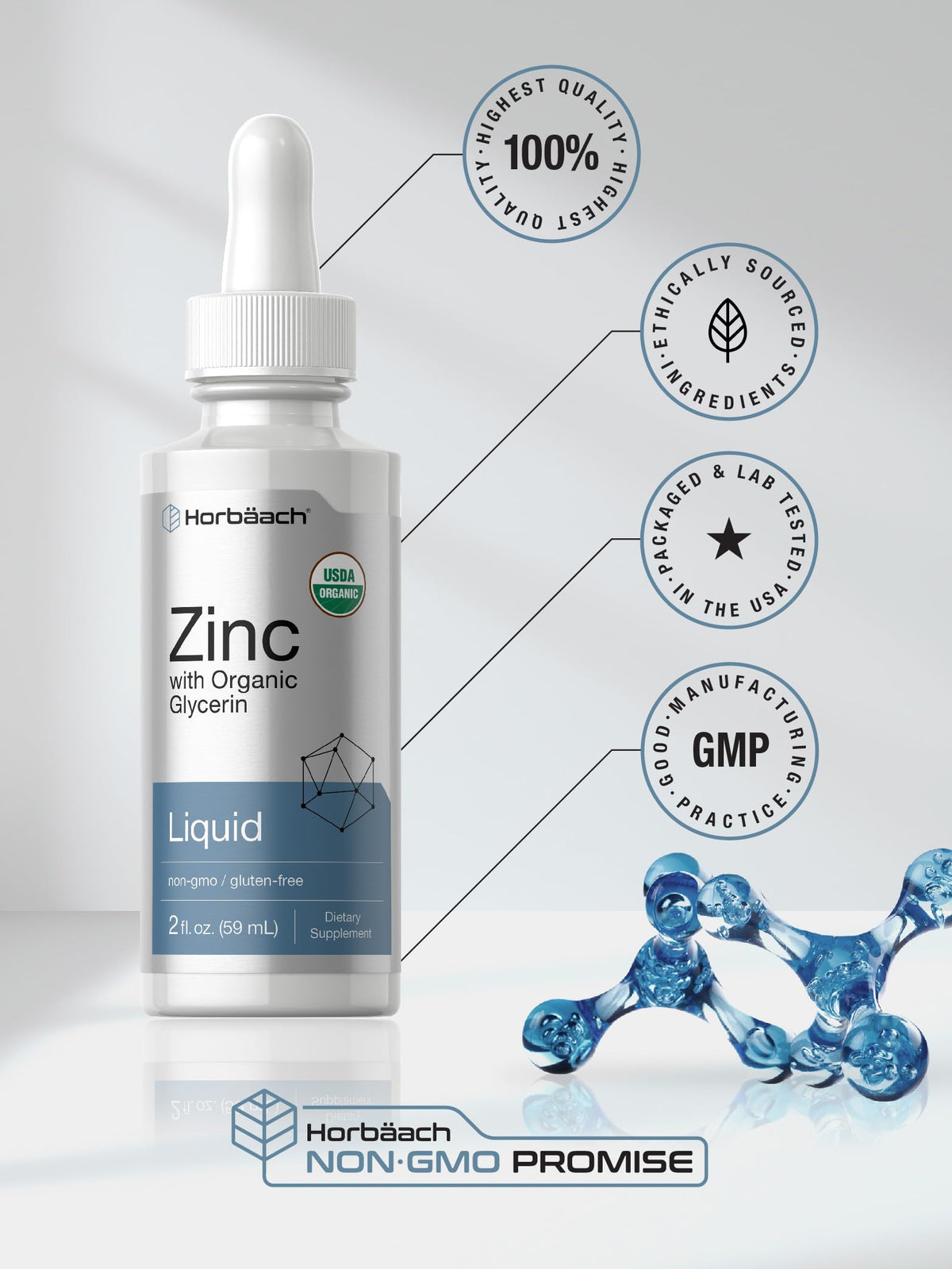 Horbäach Liquid Zinc Drops ingredients list