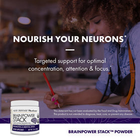 Host Defense BrainPower Stack Powder 100g nutritional information