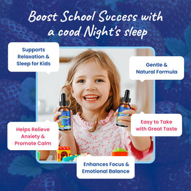 Hovika Magnesium Glycinate Liquid for Kids with measuring dropper