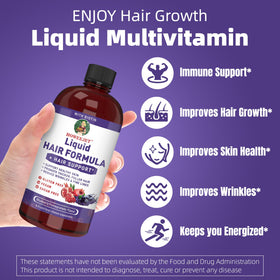 HOWEEJET Liquid Multivitamin back view with nutrition facts