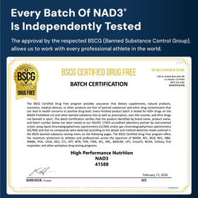 HPN NAD3 NAD+ support 60 Capsules with a glass of water