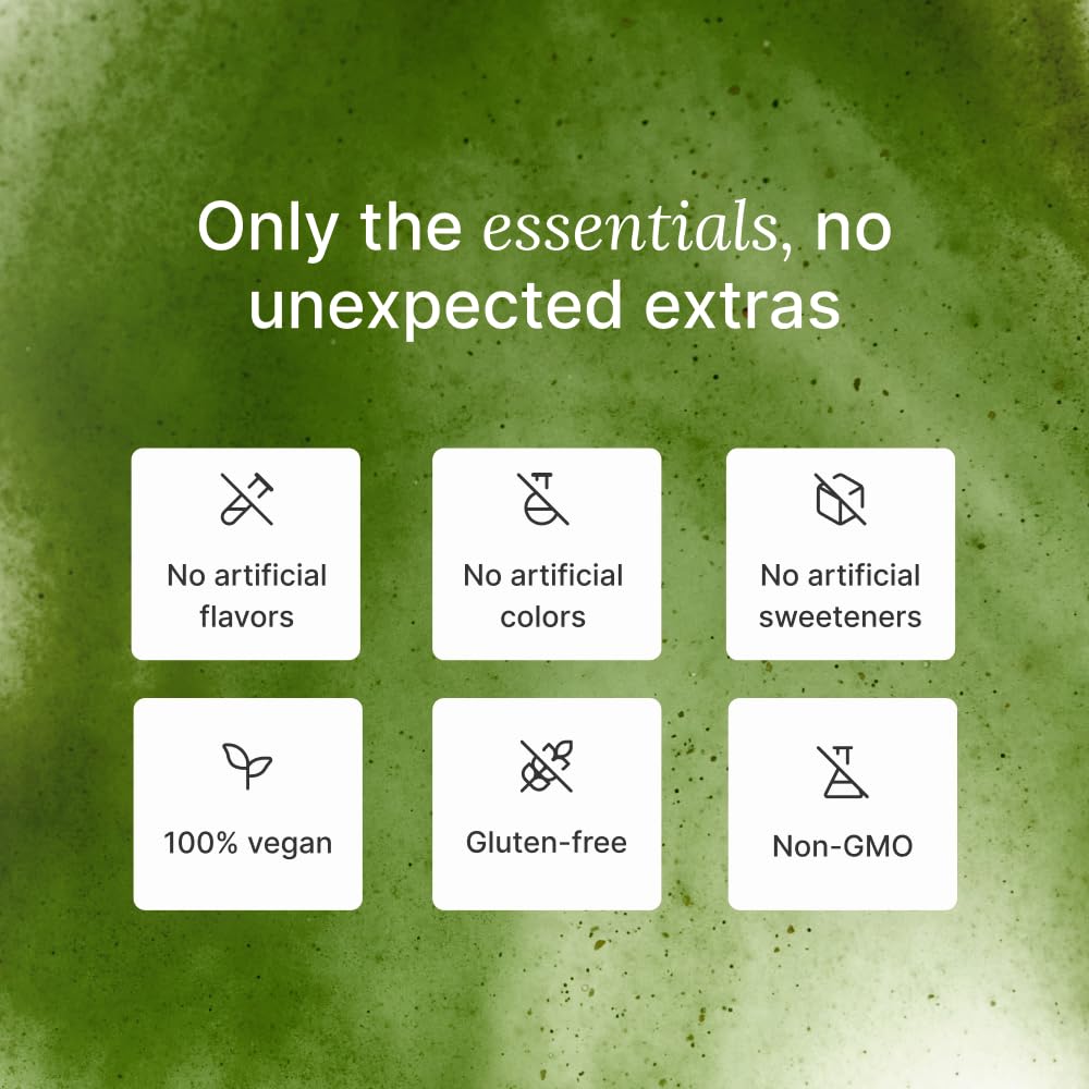 Huel Daily Greens Watermelon powder with mint leaves