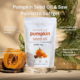 HWAXIGO Pumpkin Seed Oil Capsules in a daily supplement organizer