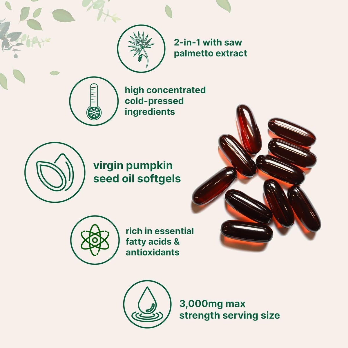 HWAXIGO Pumpkin Seed Oil Capsules ingredients list