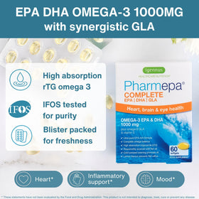 Igennus Pharmepa rTG Omega 3 1000mg softgel packaging