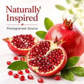 Ikokei Organic Pomegranate Extract Capsules on a wooden surface